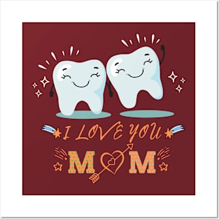 i love you mom Posters and Art